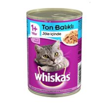 Whiskas 24x400 gr Ton Balıklı Konserve Kedi Maması
