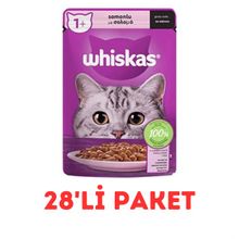 Whiskas 28x85 gr Somonlu Kedi Yaş Maması