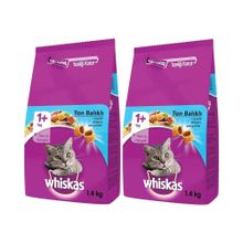 Whiskas 2x1,4 kg Ton Balıklı Sebzeli Yetişkin Kedi Maması