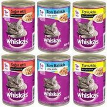 Whiskas 3 Çeşit Karışık 6 x 400 gr Yetişkin Konserve Kedi Maması