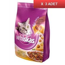 Whiskas 3x300 GR Kuru Tavuklu Sebzeli Kedi Maması