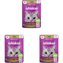 Whiskas 3x85 GR Pouch Jole Icinde Kuzulu Yetiskin Kedi Konservesi