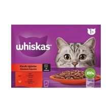 Whiskas 4x85 gr 13'lü Klasik Öğünler Sos İçinde Sığırlı ve Tavuklu Yetişkin Kedi Maması