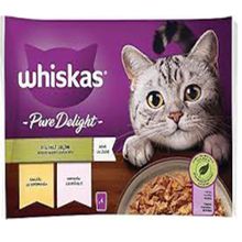 Whiskas 4x85 gr Tavuklu ve Somonlu Jöleli Kedi Konserve Maması