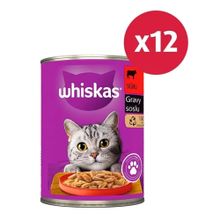 Whiskas Biftekli 12x400 gr Konserve Kedi Maması