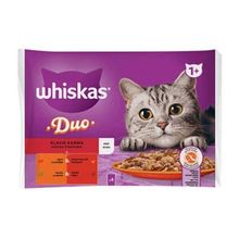 Whiskas Duo Klasik Karma Lezzetler Pouch Yetişkin 4x85 GR Konserve Kedi Maması