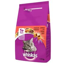 Whiskas Sığır Etli Tahıllı 1.4 kg Yetişkin Kuru Kedi Maması