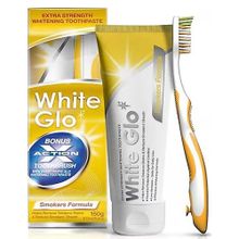 White Glo Sigara Lekelerine Karşı Beyazlatıcı 150 gr Diş Macunu + Diş Fırçası