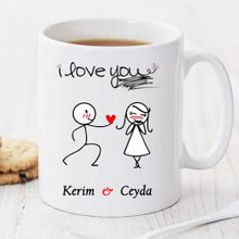Wildlebend Pi154 I Love You Kişiye Özel Kupa