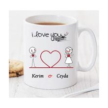 Wildlebend Pi156 I Love You Kişiye Özel Kupa