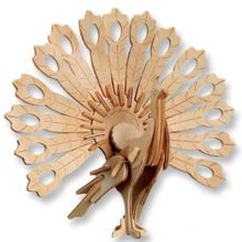 Wildlebend Tavus Kuşu 3D Ahşap Puzzle