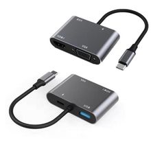 Winex Mobile 4 in 1 Type-C Pd 100 w Hdtv Vga UsbA Dönüştürücü Adaptör