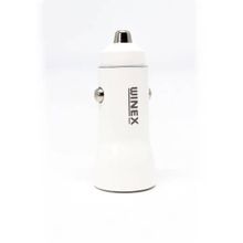 Winex Mobile W001 USB A Çift Çıkışlı 3.1A Beyaz Araç Şarj Aleti