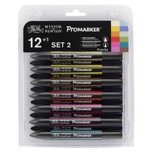 Winsor Newton 0290023 Promarker Set 2 12'li Grafik Kalemi
