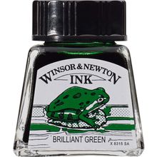 Winsor Newton 046 Brilliant Green 14 ml Çizim Mürekkebi