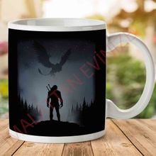 Witcher Wild Hunt Silhouette With Griffin Baskılı Kupa
