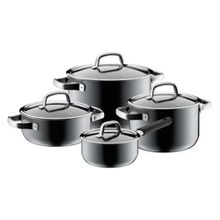 WMF Fusiontec Mineral 4 Parça Platinum Gri Tencere Seti