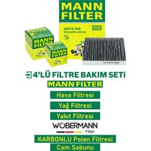 Wöbermann+mann Opel Astra J 1.6 Cdti Filtre Bakım Seti 2014-2017 4k