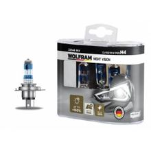 Wolfram 12 V H4 60 / 55 P43t Night Vision Beyaz 22144 Nv Ampul