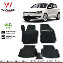 Wöller Volkswagen Polo 2010-2017 Arası Siyah 3D Havuzlu Paspas
