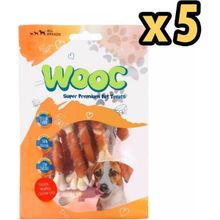 Wooc 5x80 gr Tavuk Sargılı Kalsiyum Kemikli Köpek Ödül Maması