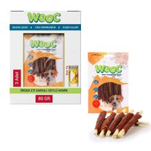 Wooc Ördek Eti Sargılı Sütlü Çubuk 3x80 gr Köpek Ödül Maması