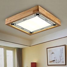 Wood Design World Ahşap Çerçeve Motifli Tavan LED Aydınlatma Avize