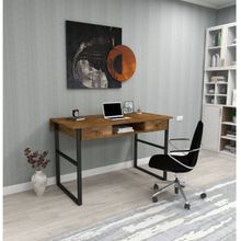 Woodface Allen Doğal Ahşap Ceviz Çalışma Masası