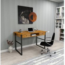 Woodface Allen Doğal Ahşap Meşe Çalışma Masası