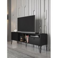 Wood'n Love Cercei 160 cm Siyah-Siyah Tv Ünitesi