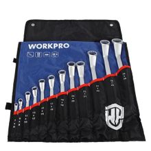 Workpro WP202510 6-32 mm 12 Parça CR-V Profesyonel İki Ağızlı Yıldız Anahtar Takımı ve Bez Taşıma Kılıfı