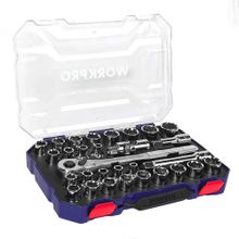 Workpro WP202525 30 Parça 1/2 inç CR-V Metrik inç Profesyonel Lokma Takımı
