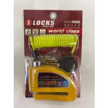 World Class Locks 110 DB Sarı Alarmlı Disk Kilidi