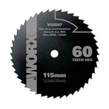 Worx WA5047 115x9.5 mm Alüminyum, Pvc, Sac Kesme, Daire Testere Bıçağı