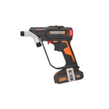Worx WX177 20 Volt 2 Ah Li-ion Döner Kafa ve Çift Mandrenli Kömürsüz Şarjlı Matkap ve 6 Matkap Ucu