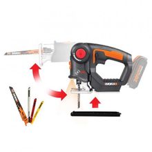 Worx WX550.9 20 V Akü Dahil Değildir Profesyonel Dekupaj ve Tilki Kuyruğu Testere