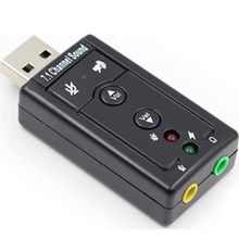 Wozlo 7.1 USB Ses Kartı Harici USB Sound Kart Virtual 3D Çevirici