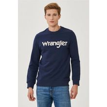 Wrangler W212025410 Bisiklet Yaka Lacivert Erkek Sweatshirt