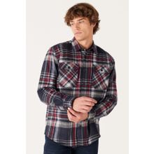 Wrangler W232138003 Antrasit Rahat Kesim Uzun Kollu Oduncu Erkek Gömlek
