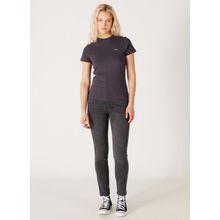 Wrangler W26LKBT15 Antrasit Normal Bel Dar Paça Denim Kadın Pantolon