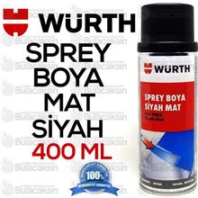 Würth RAL9005 Siyah 400 ml Sprey Tampon Boya Mat