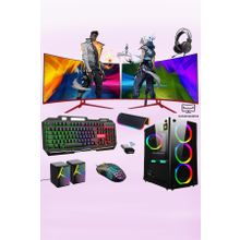 Xaser XSR241 Intel Core i7 2600 16GB RAM DDR3 512GB SSD RX550 FreeDOS 24 inç Çift Monitör Oyun Bilgisayarı