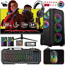 Xaser XSR501 Ryzen 7 5700X 32GB RAM 1TB SSD 8GB RX 580 FreeDOS 24 inç Monitör Oyun Bilgisayarı