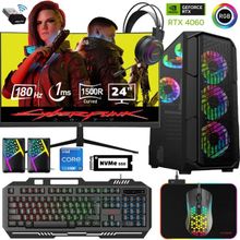 Xaser XSR510 i5-12400F 16GB RAM 512GB SSD 8GB RTX 4060 FreeDOS 24 inç Monitör Oyun Bilgisayarı