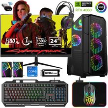 Xaser XSR513 i5-12400F 32GB RAM 1TB SSD 8GB RTX 4060 FreeDOS 24 inç Monitör Oyun Bilgisayarı