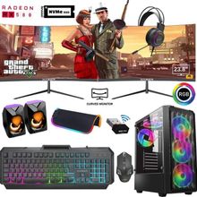 Xaser XSR752 i5-4570 16GB RAM 256GB SSD 8GB RX 580 FreeDOS 24 inç Dual Monitör Oyun Bilgisayarı
