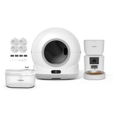 Xenon Smart Akıllı Otomatik Kedi Tuvaleti (Kamerasız) Hareket Algılamalı Mama Kabı Besleme Kasesi (Kameralı) Su Pınarı Sebili ve Yedek Filtre (4 Adet) Evcil Hayvan 4'lü Pet Ürünleri Başlangıç Seti