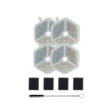 Xenon Smart Kedi Su Pınarı Filtre Seti (X8657 Uyumlu) | 4+4 Karbon Sünger Filtre + Temizlik Fırçası (X8813)