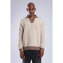 Xhan 3YXE2-47567-25 Bej Polo Yaka Peluş Erkek Kazak
