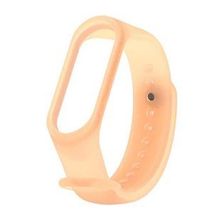 Xiaomi Mi Band 3 ve Mi Band 4 Saydam Turuncu Yedek Silikon Bileklik